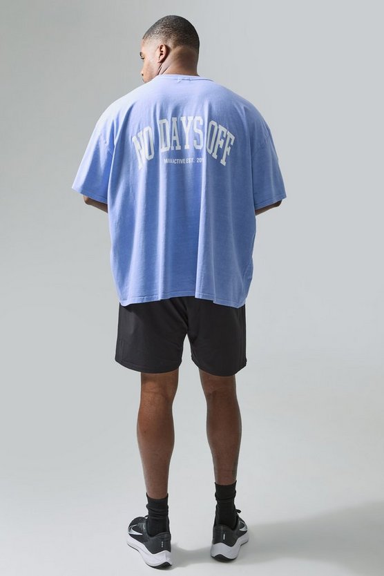 Plus Oversize Active T-Shirt mit On More Rep Print