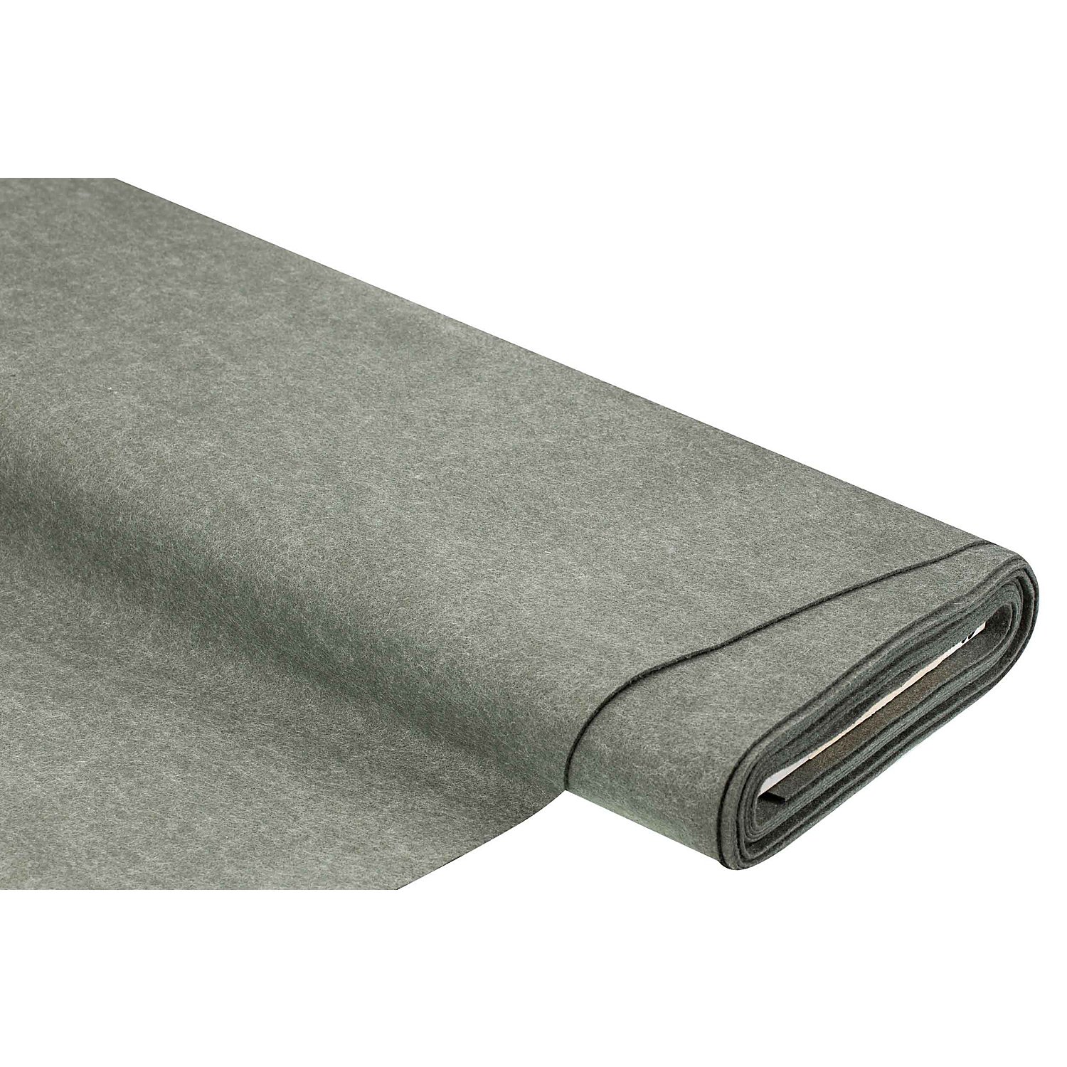 Filz, Stärke 2 mm, grau-melange