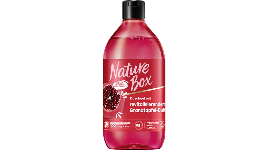 NATURE BOX Duschgel Revitalisierend Granatapfel-Duft 385 ml 385 ml