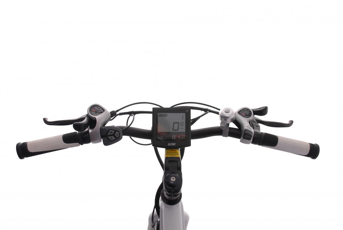 LLobe Voga Bianco Alu Elektro Trekking- Bike 27,5 Zoll 21 Gang Shimano-Altus-Kettenschaltung