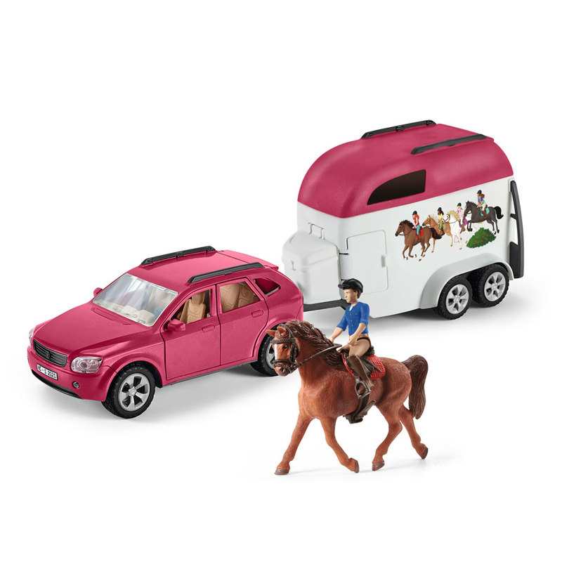 Voiture avec remorque pour chevaux, Schleich