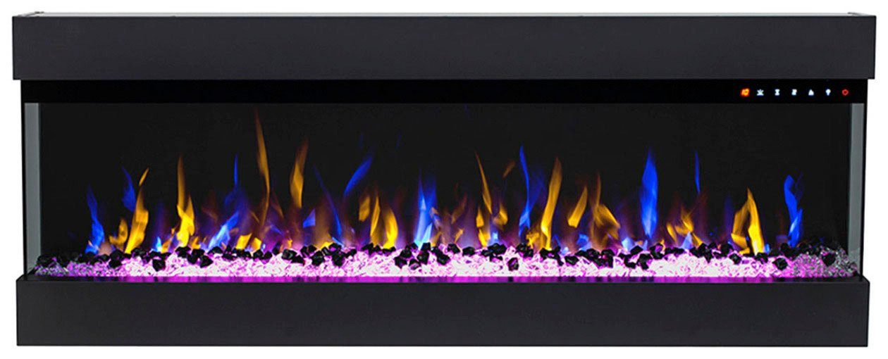 GLOW FIRE Elektrokamin Insert 72, täuschend echte Flamme - Multicolor LED-Technik, Heizfunktion 1600W