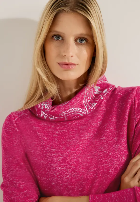 CECIL Shirt mit Schimmerdetails