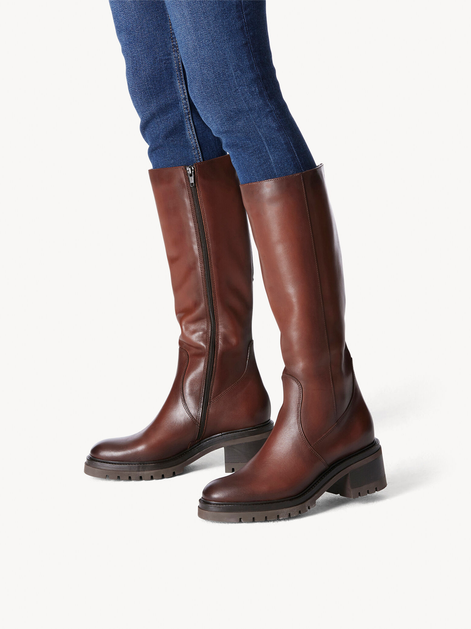 Bottes en cuir - marron