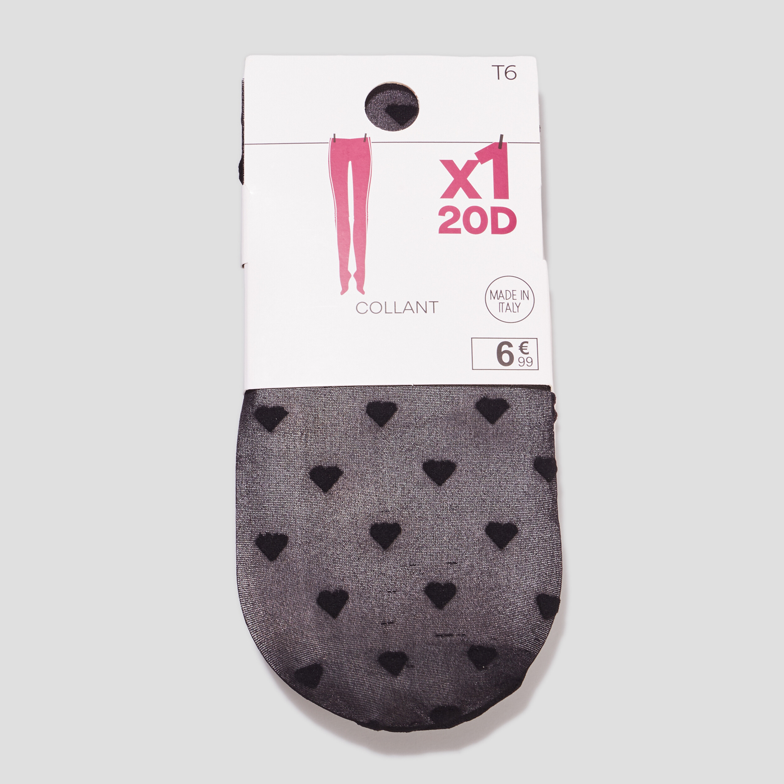 Collants fantaisie 20D noir femme | La Halle