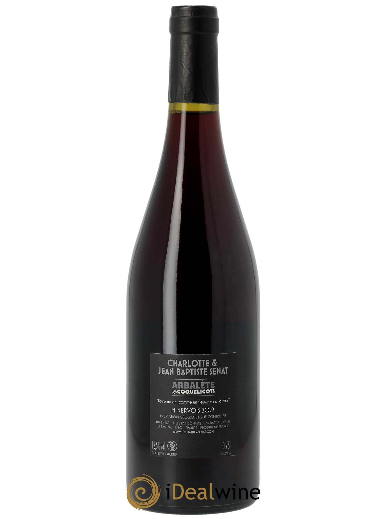 Minervois Arbalète et Coquelicots Jean-Baptiste Sénat  2022 - Lot de 1 Bouteille