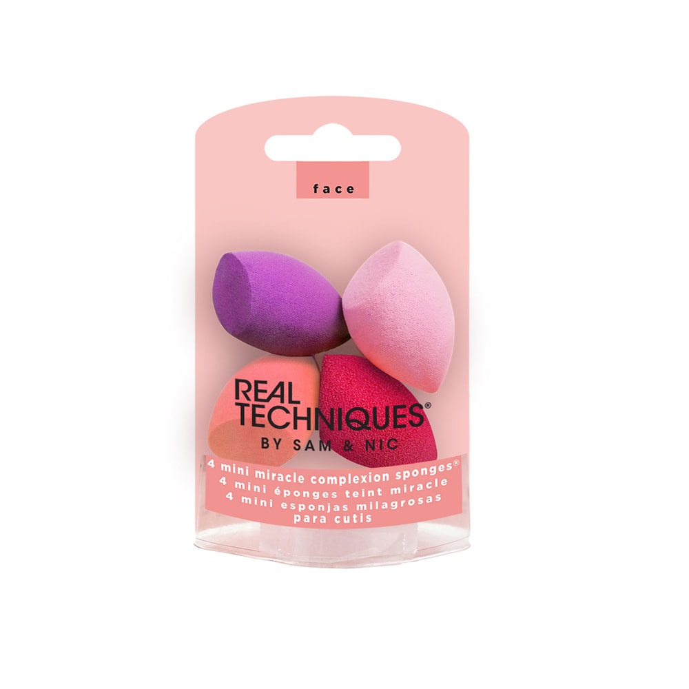 Real Techniques RT - 4 Mini Miracle Complexion Sponges Eponge maquillage