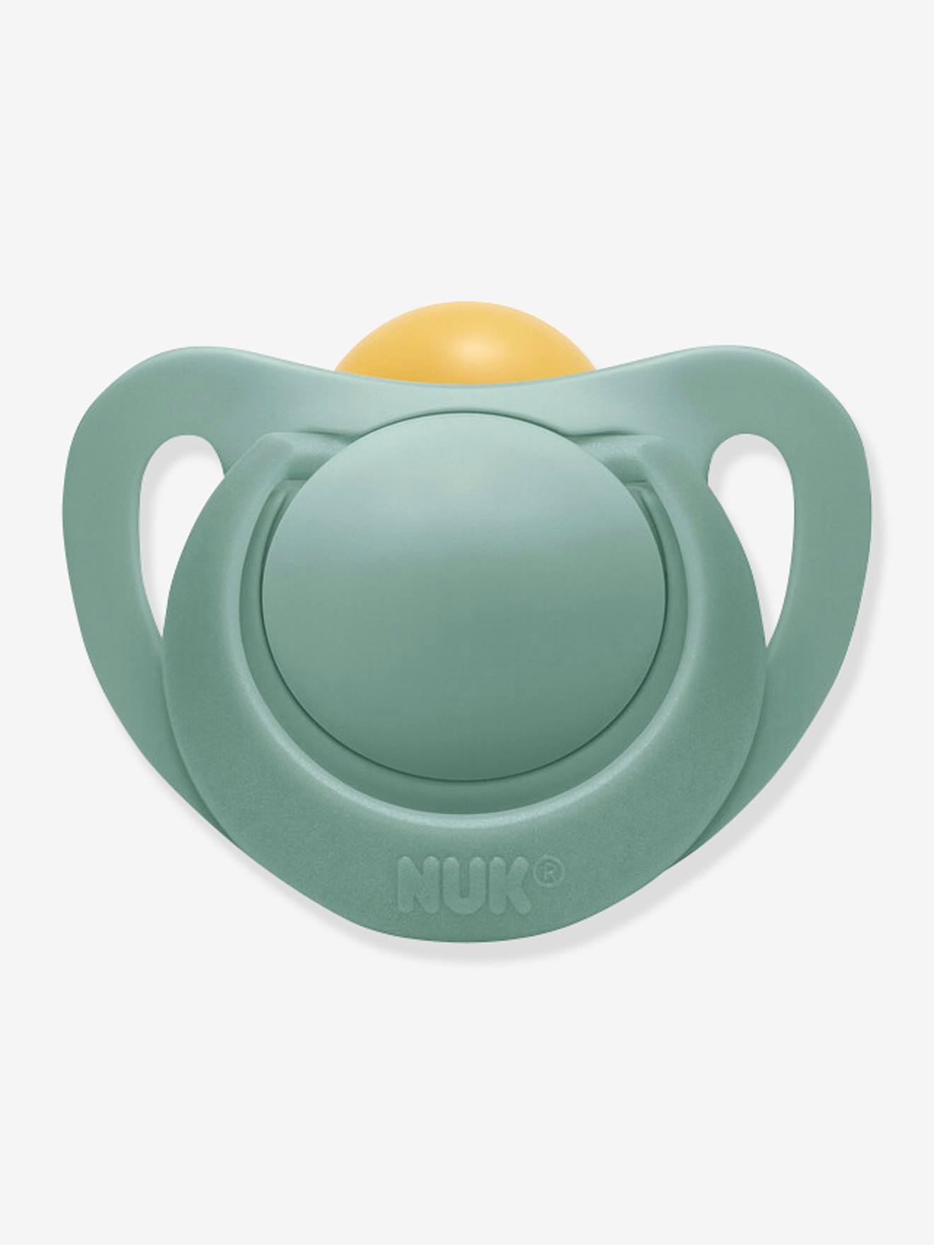 Lot de 2 sucettes physiologiques NUK for Nature en latex eucalyptus