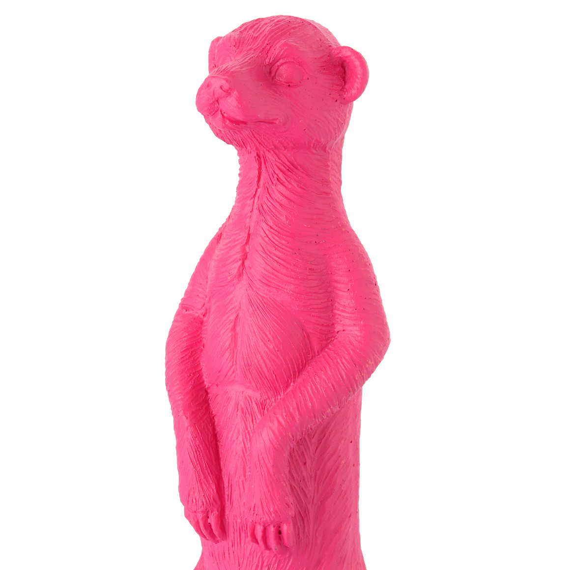 Kleine Dekofigur Erdmännchen in Pink