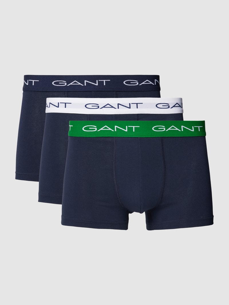 Trunks mit Logo-Bund im 3er-Pack in dunkelblau