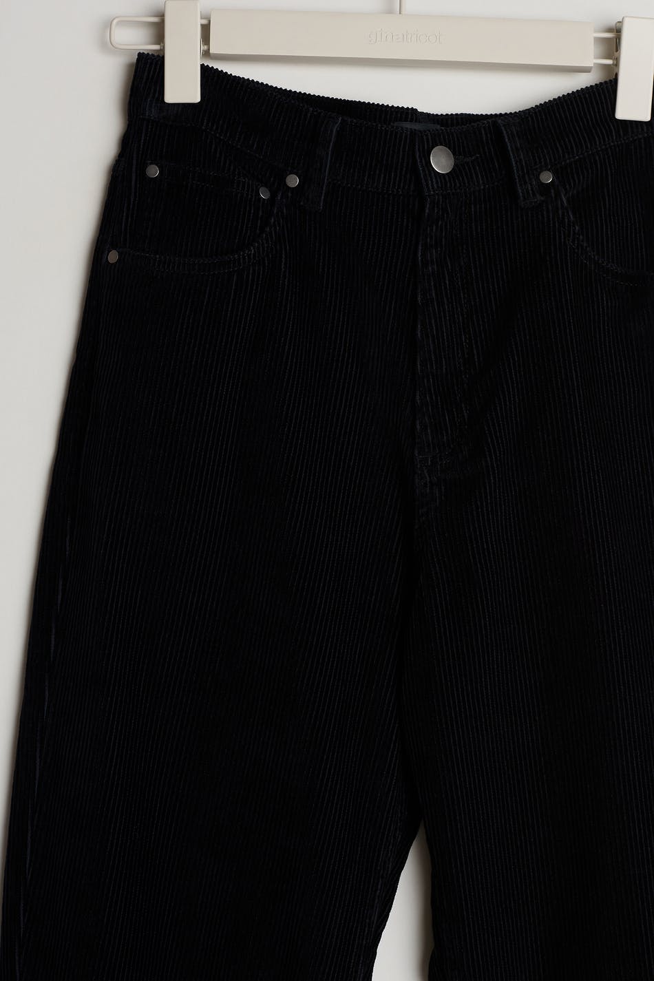 Straight cord trousers