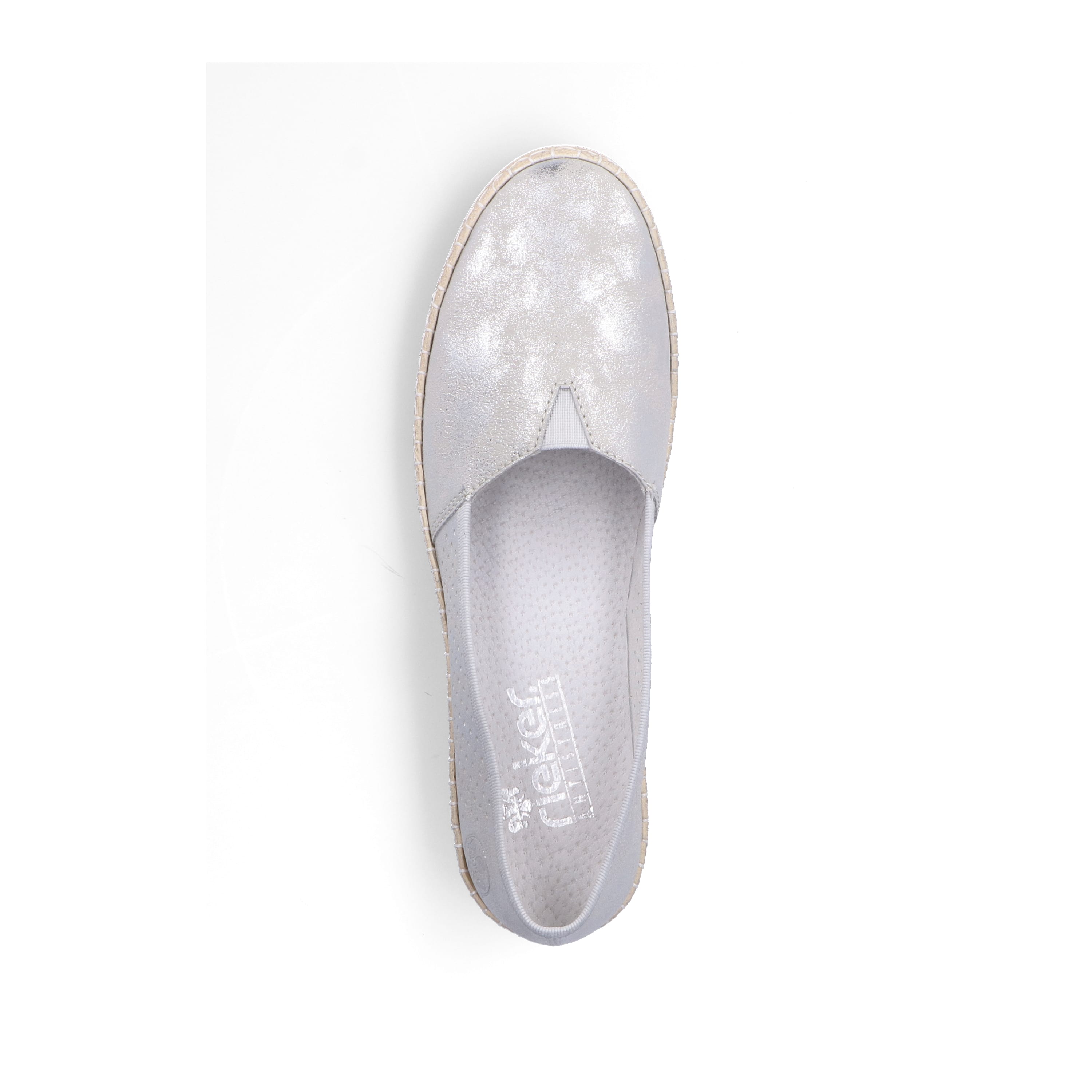 Rieker Damen Ballerinas silber