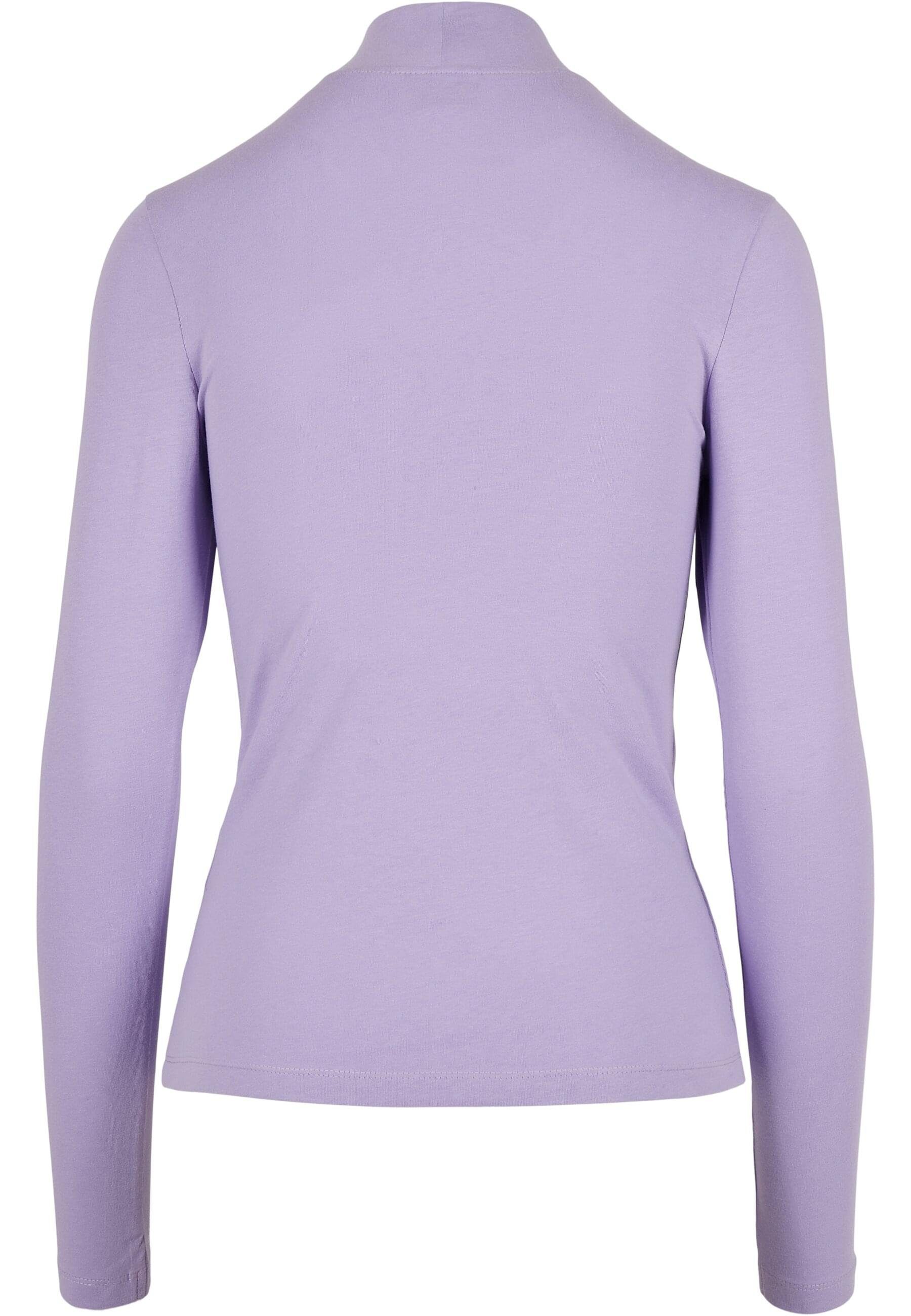 URBAN CLASSICS Langarmshirt Damen Ladies Cut-Out Turtleneck Longsleeve (1-tlg)