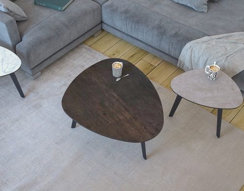 Couchtisch Galet Rostbraun