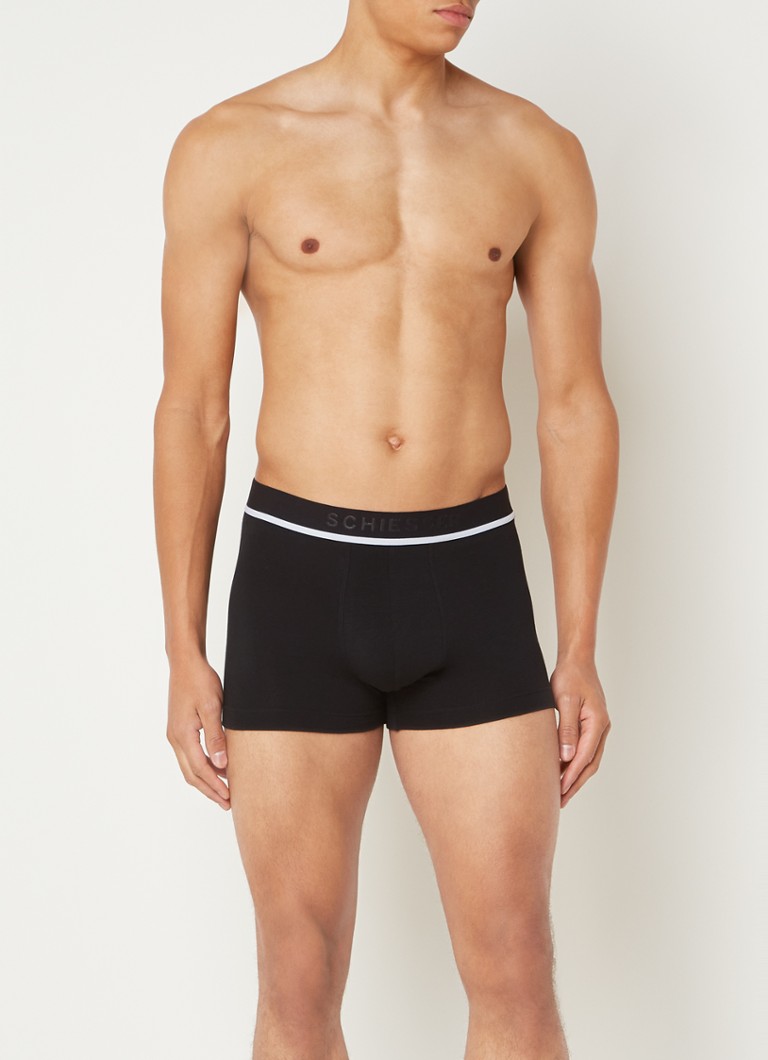 Pantaloni scurți boxer Schiesser cu bandă cu logo în talie, set de 3