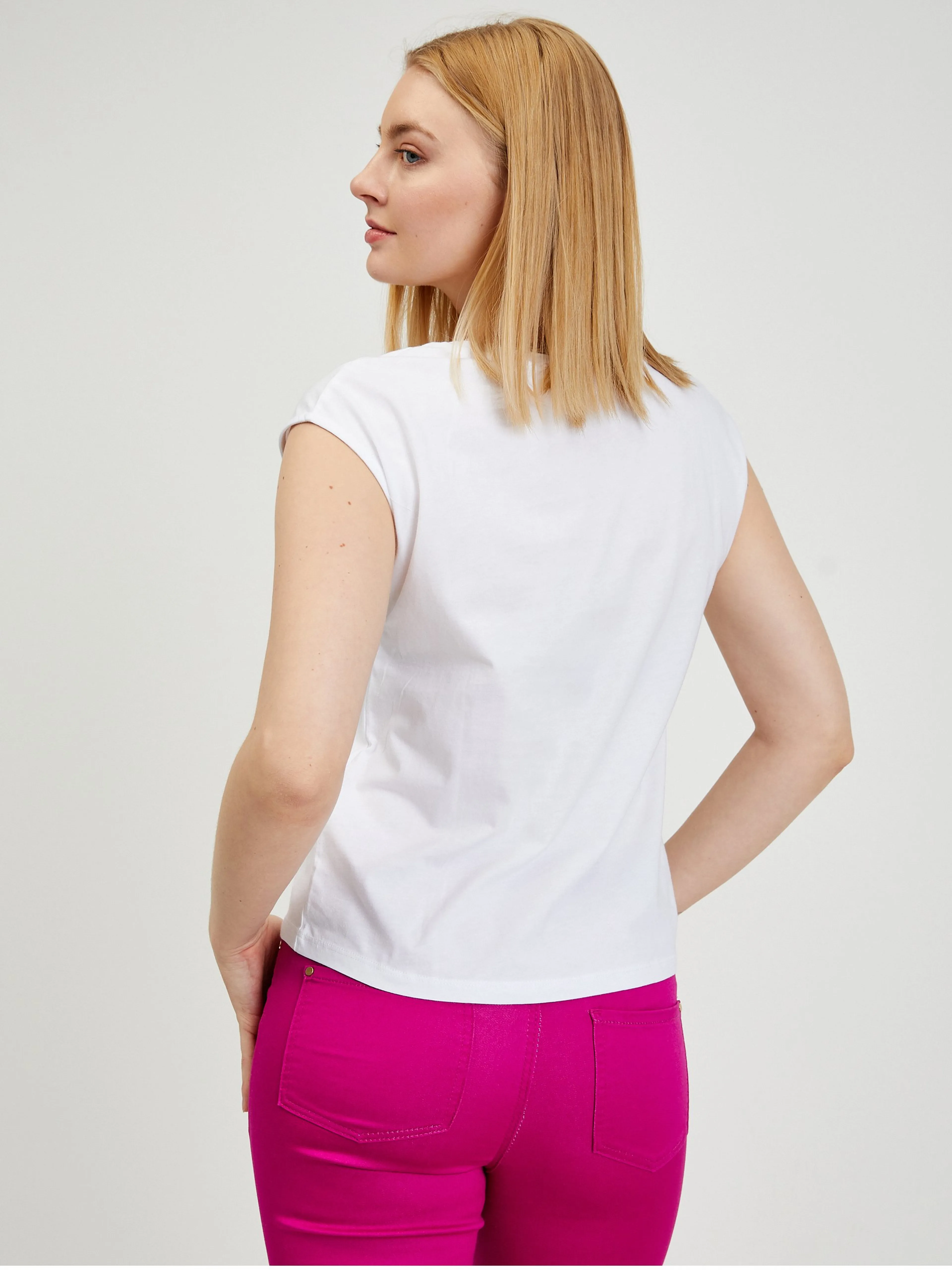 Weißes Damen T-shirt ORSAY