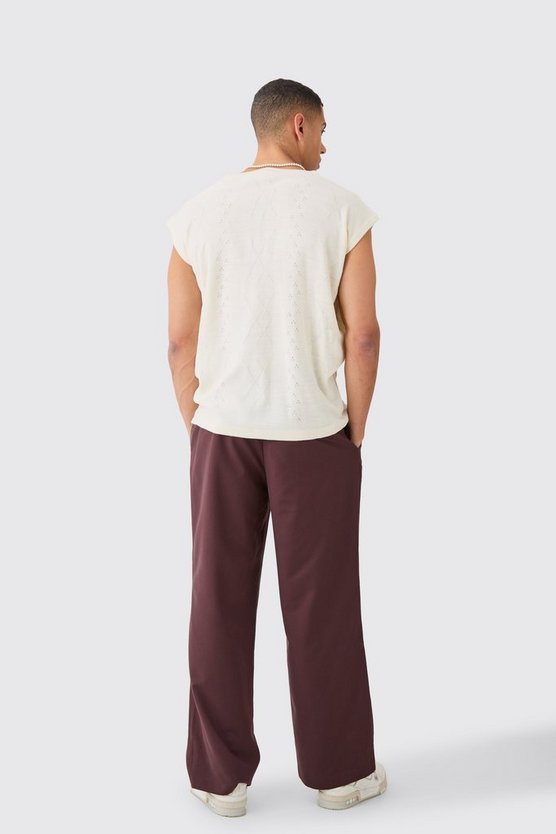 Lockerer Zopfmuster-Pullover