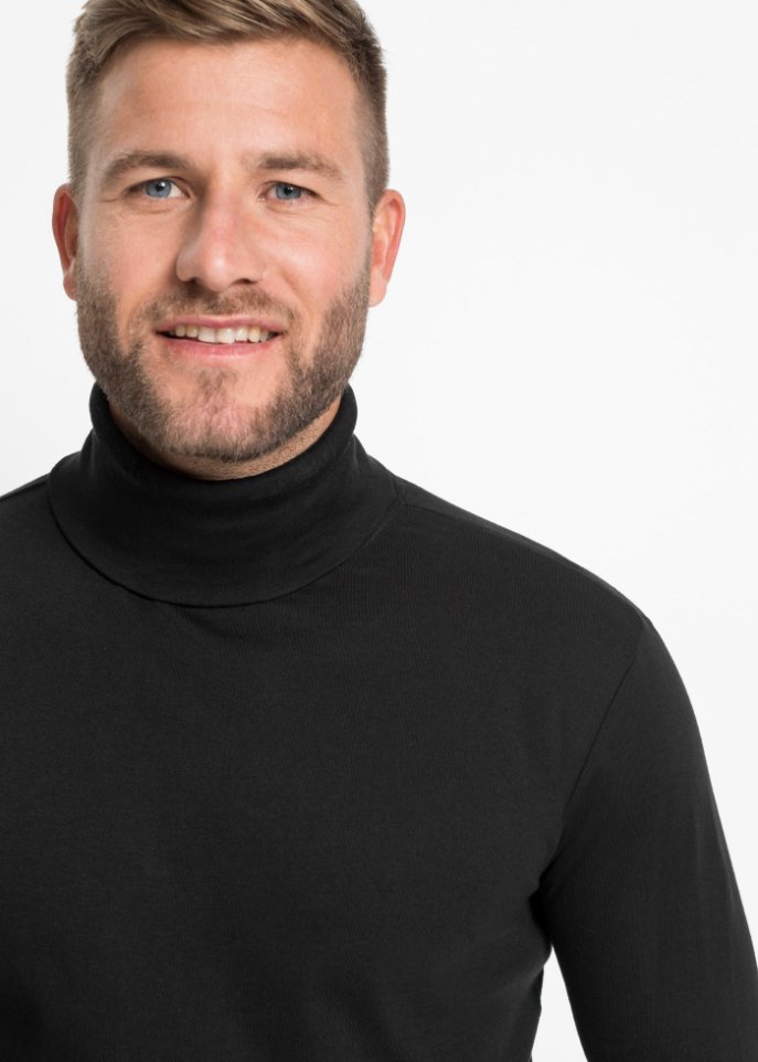 Langarmshirt mit Rollkragen