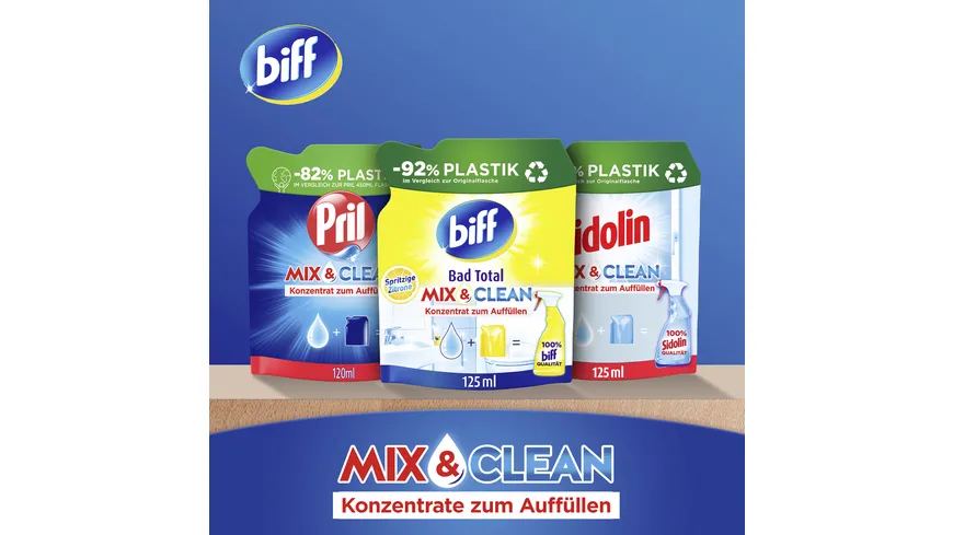 BIFF Badreiniger Konzentrat Total Mix & Clean Spritzige Zitrone 125 ml