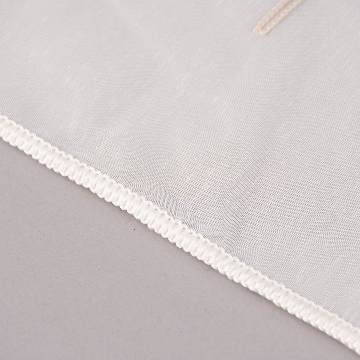 Meterware Gardinenstoff Gardinenstores Stickerei Voile Blätter Bäumchen raumho, SCHÖNER LEBEN., leicht perforiert, Stickerei/Stickstoff, bestickt, mit Bleiband, pflegeleicht, überbreit