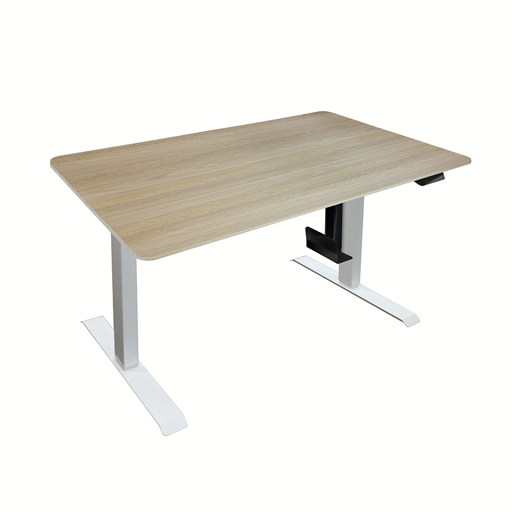 Home Deluxe HOME DELUXE Höhenverstellbarer Schreibtisch elektrisch LUMINA mit PC-Halterung - 120 x 60 cm Eiche