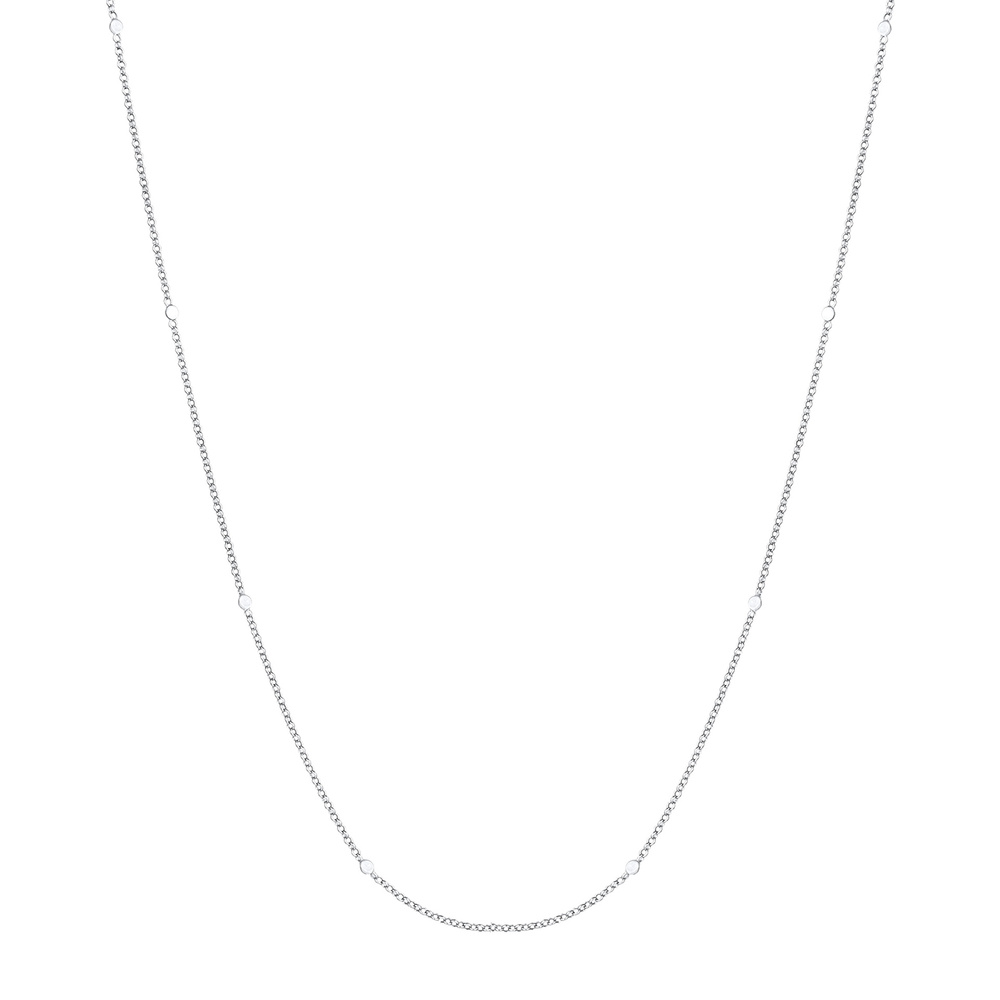 Elli Elli Collier Basic Erbskette Coin Plättchen 925 Silber Bijoux