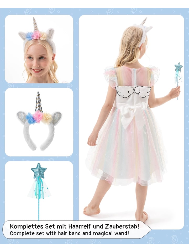 Corimori Einhorn Kleid für Kinder in Weiß günstig kaufen