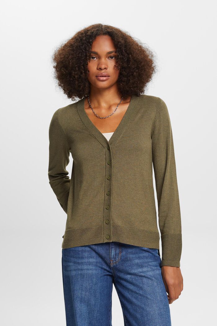 Cardigan mit V-Ausschnitt