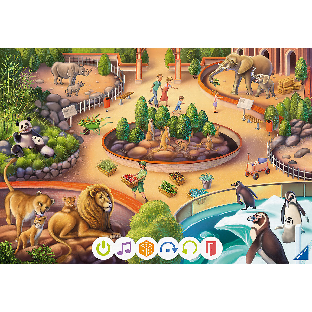 tiptoi® Puzzle für kleine Entdecker: Zoo, 2 x 12 Teile