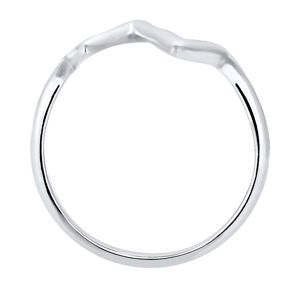 Elli Elli Bague Femmes Cœur battant look géo en argent sterling 925 Bague