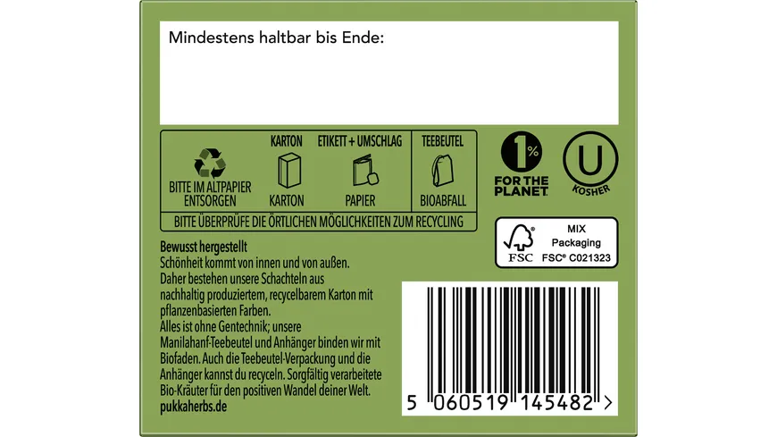 Pukka BIO Peace Tee 20 Beutel 30 g