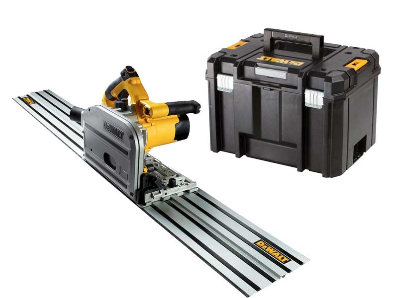 DeWalt DWS520KT-QS Ponorná pila 55 mm + vodicí lišta 1,5 m v kufříku TSTAK