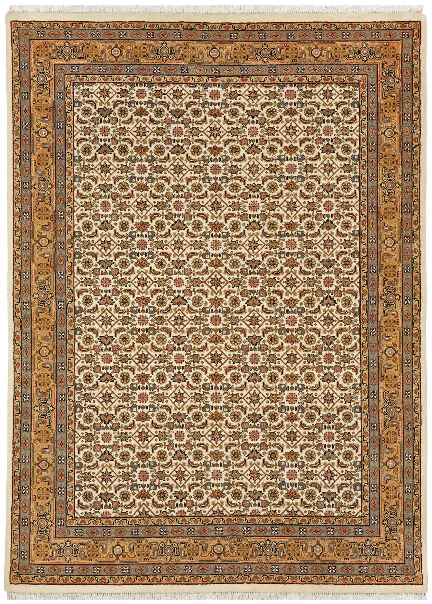 Teppich aus Indien Benaras Herati 20 beige 40 x 60 cm