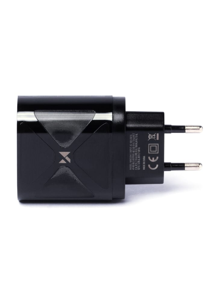 Wozinsky 65W GaN-Ladegerät mit USB-Anschlüssen Schwarz in Schwarz günstig kaufen onesize