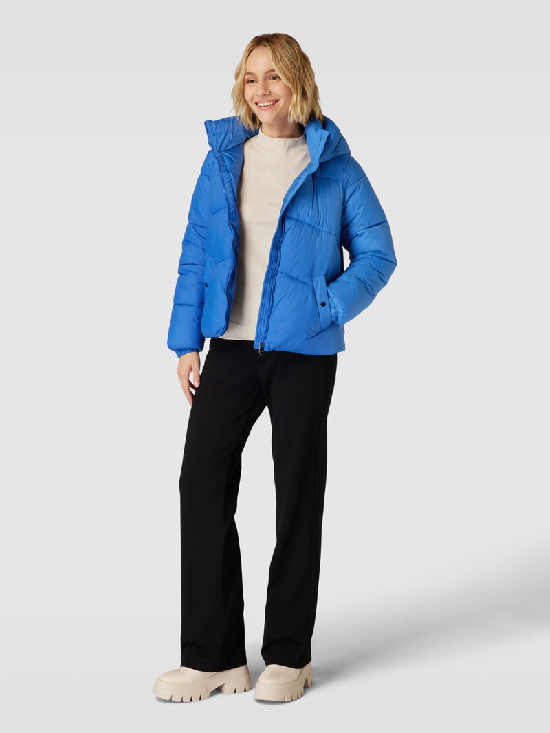 Steppjacke mit Kapuze Modell 'UPPSALA' in royalblau