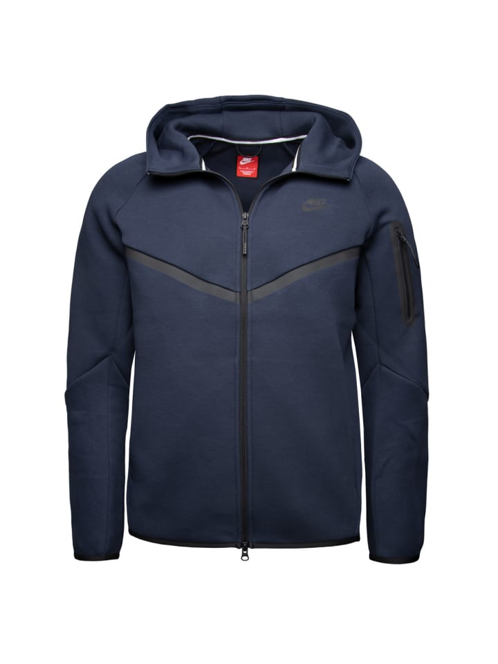 Nike Fleecejacke Tech Fleece Full-Zip Windrunner Hoodie in dunkelblau günstig kaufen