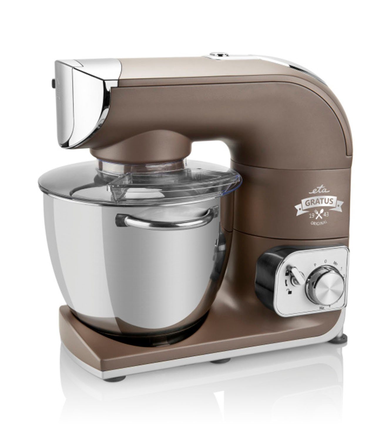 eta Küchenmaschine ETA002890030, 1200 W, 5,5 l Schüssel, Gratus 1200 Watt mit Metall-Gehäuse, mit Reib und Hobelaufsatz