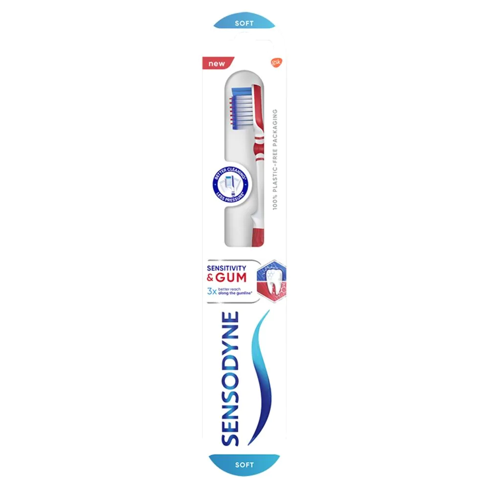 „Sensodyne Sensitive & Gum Soft“ dantų šepetėlis jautrioms dantenoms