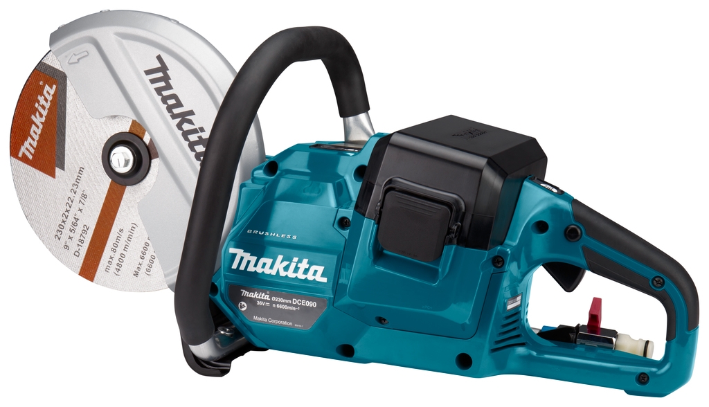 Makita DCE090ZX1 2 x 18 volt afskæringssav 230 mm ekskl. batterier og oplader