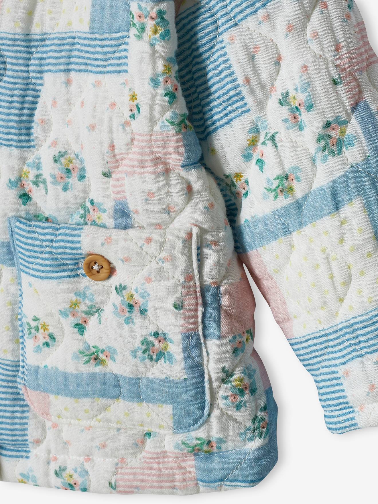Vertbaudet Baby Übergangsjacke aus Musselin - weiß