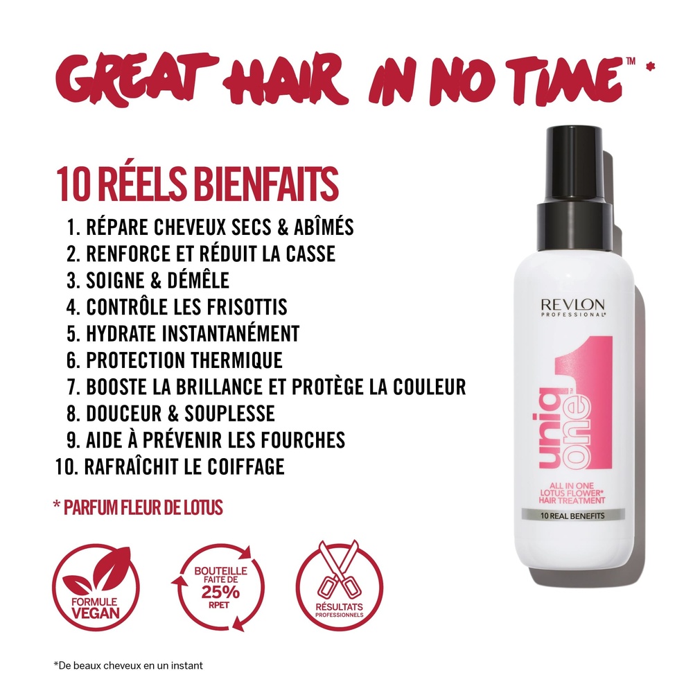 REVLON PROFESSIONAL UNIQONE™  Soin cheveux 10 bienfaits Masque en spray sans rinçage