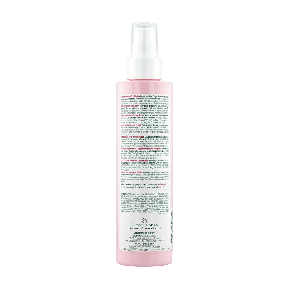 Klorane Brume hydratante à la PIVOINE  200ml Brume