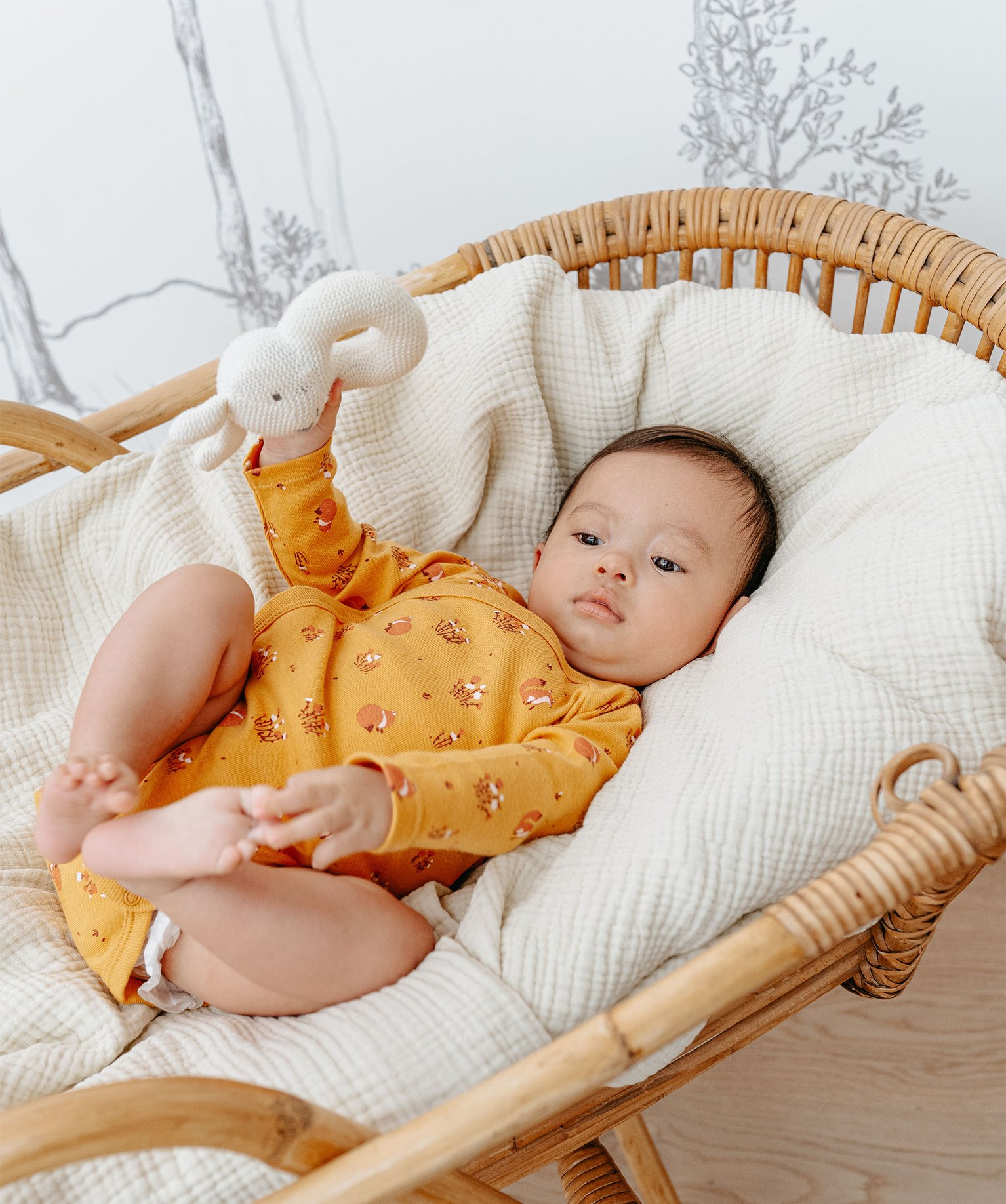 Body bébé à manches longues et fermeture croisée (lot de 3) jaune | GEMO