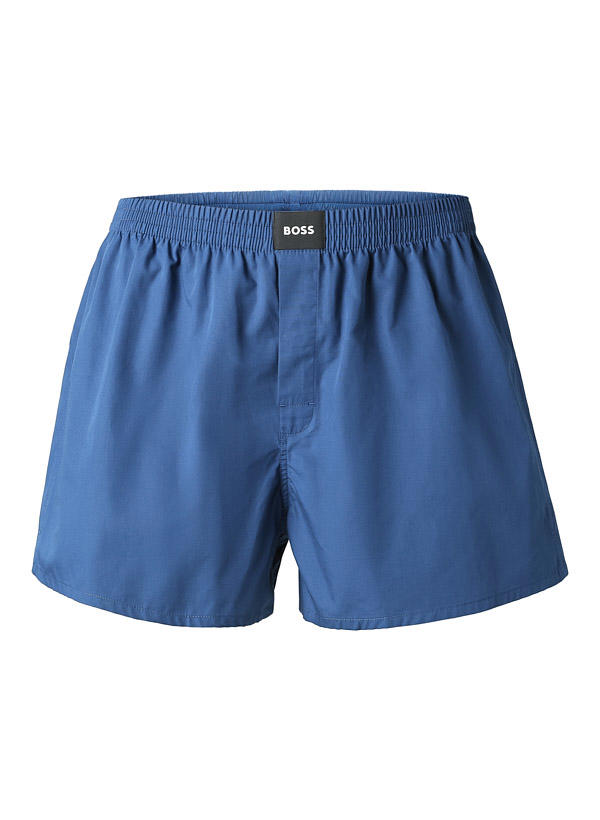 BOSS Black, Boxershorts, Baumwolle, royal-navy gestreift