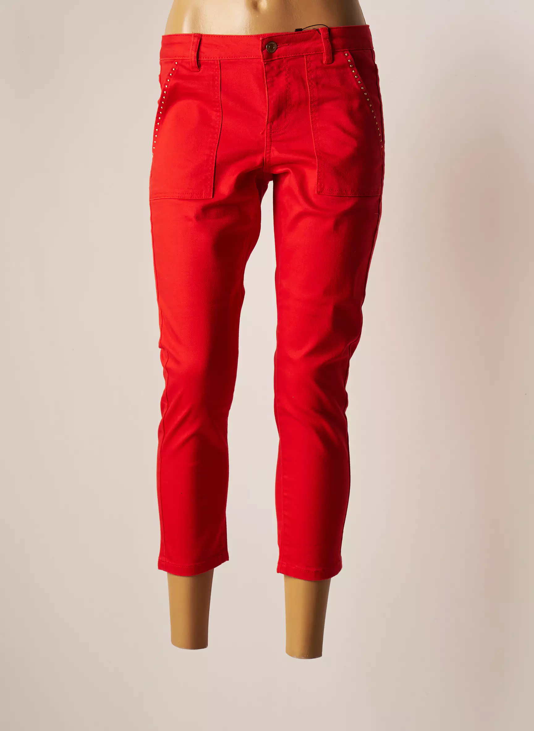 Vero Moda Pantalon7 8 Femme couleur rouge