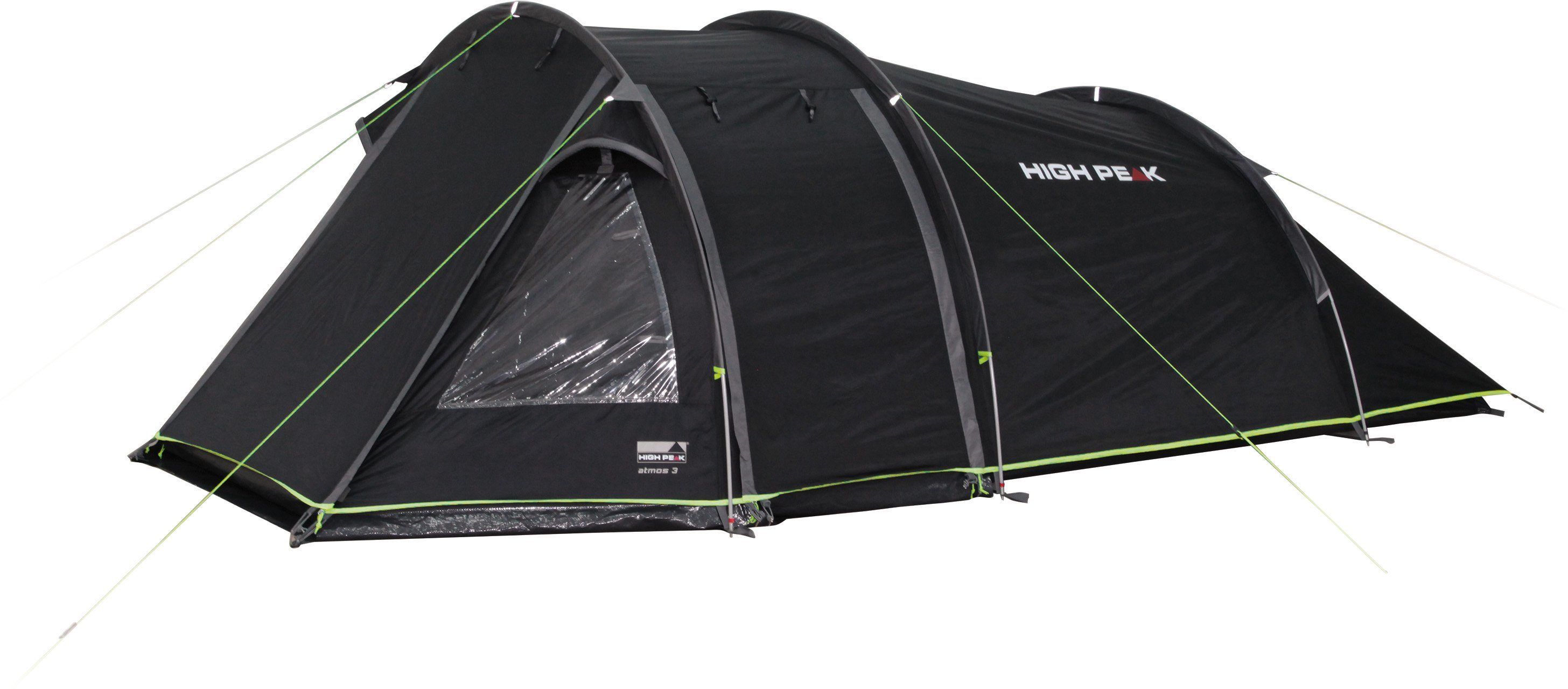 High Peak Tunnelzelt Atmos 3, Personen: 3 (Set, mit Transporttasche)
