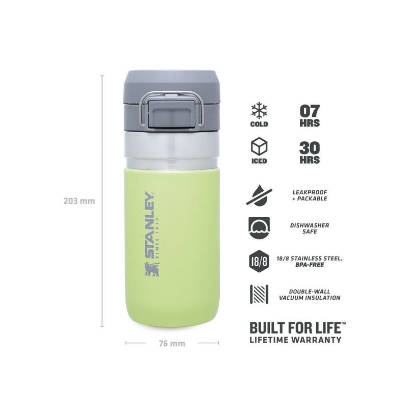 Stanley Thermoflasche, Go Quick Flip Wasserflasche 16oz \/ 470ml Citron