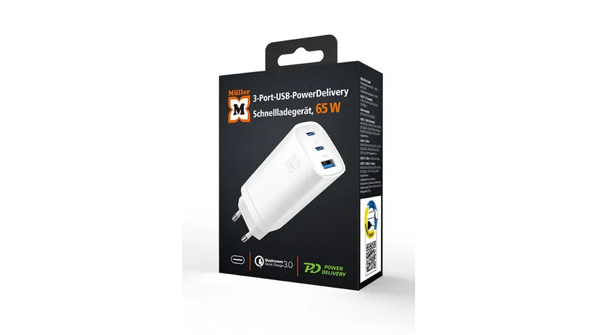 Müller 3-P 65W USB  PD fast Charger