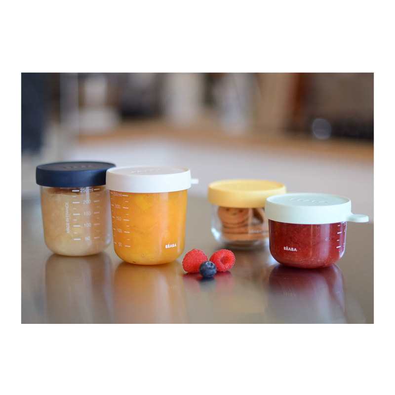 Coffret de 4 portions en verre 150ml/250ml Beaba