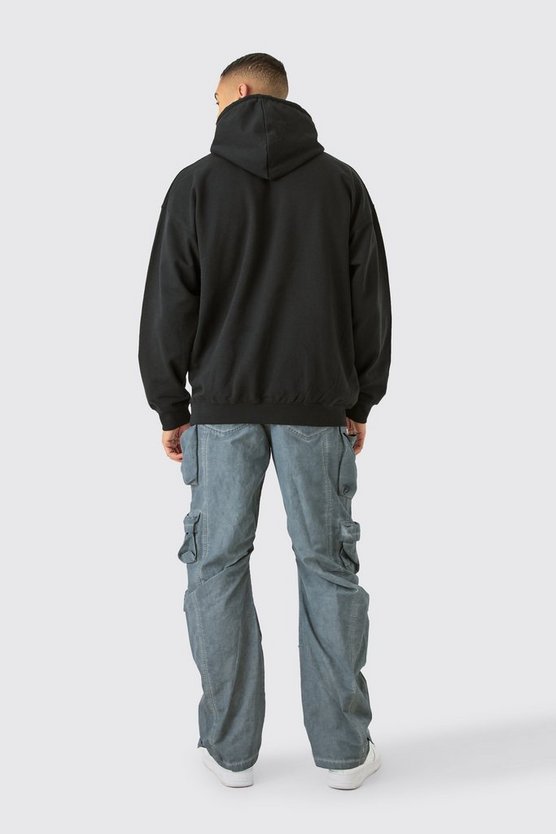 Oversize Hoodie mit Homme Print